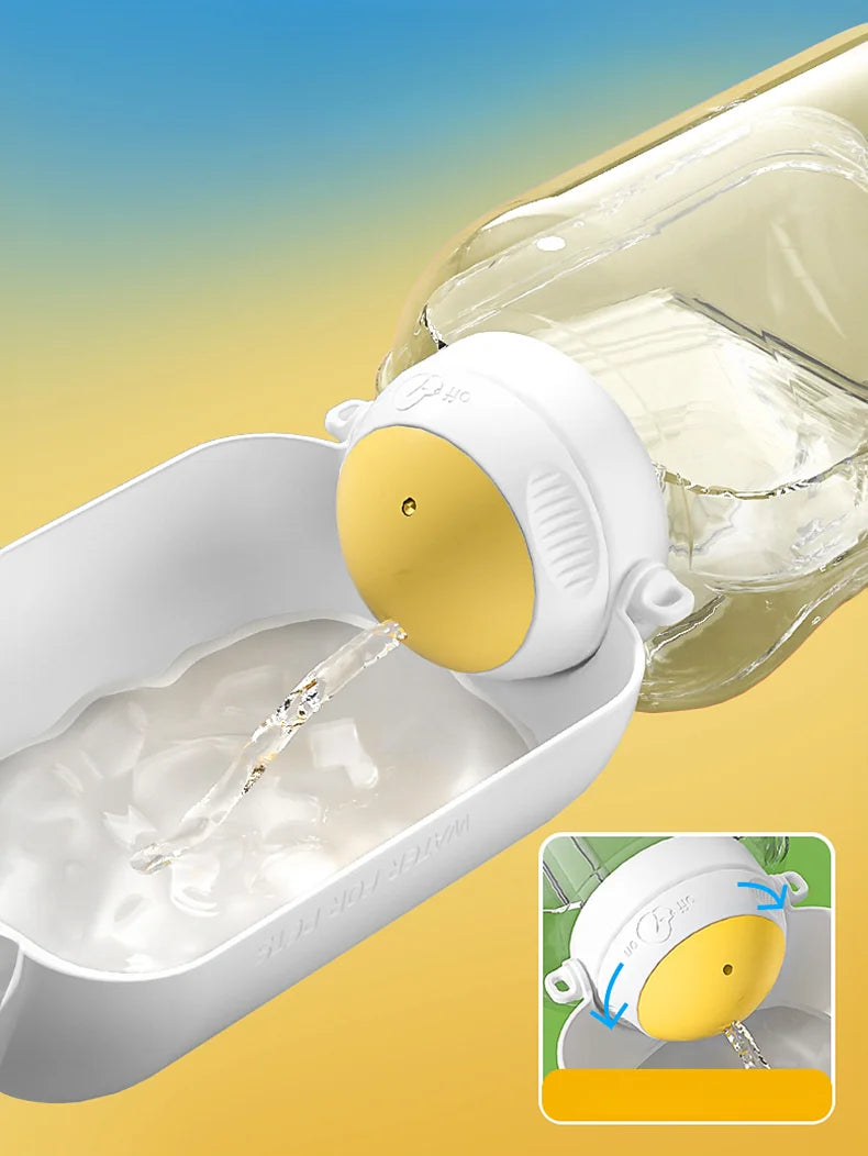 2-in-1 Portable Dog Water Bottle & Food Container