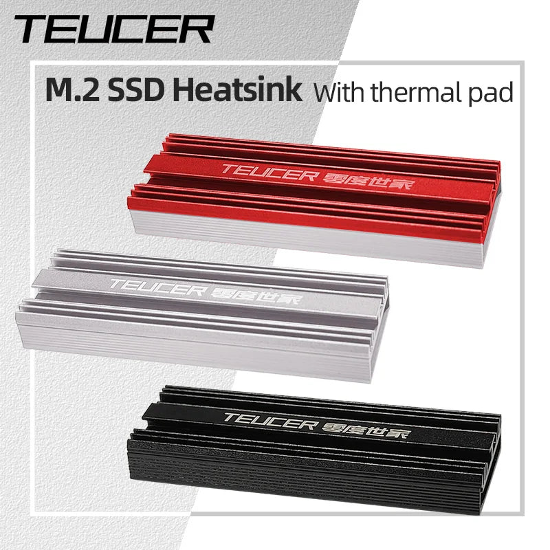 M.2 NVMe SSD Heatsink 2280 with Thermal Pad