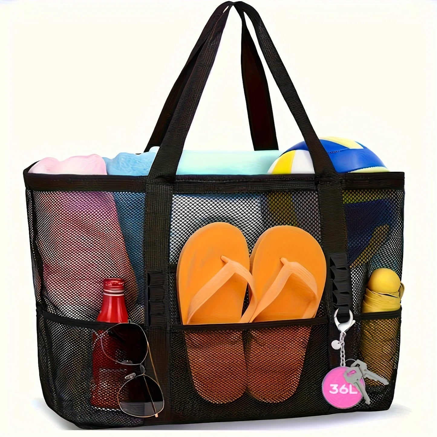 Large Mesh Beach Tote Bag