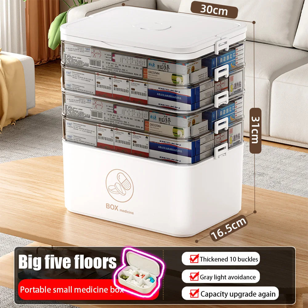 Multi-Layer Medicine Storage Box