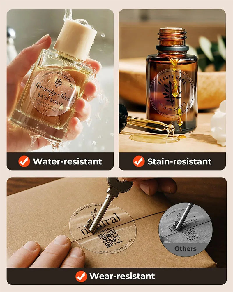 Transparent Thermal Label Roll