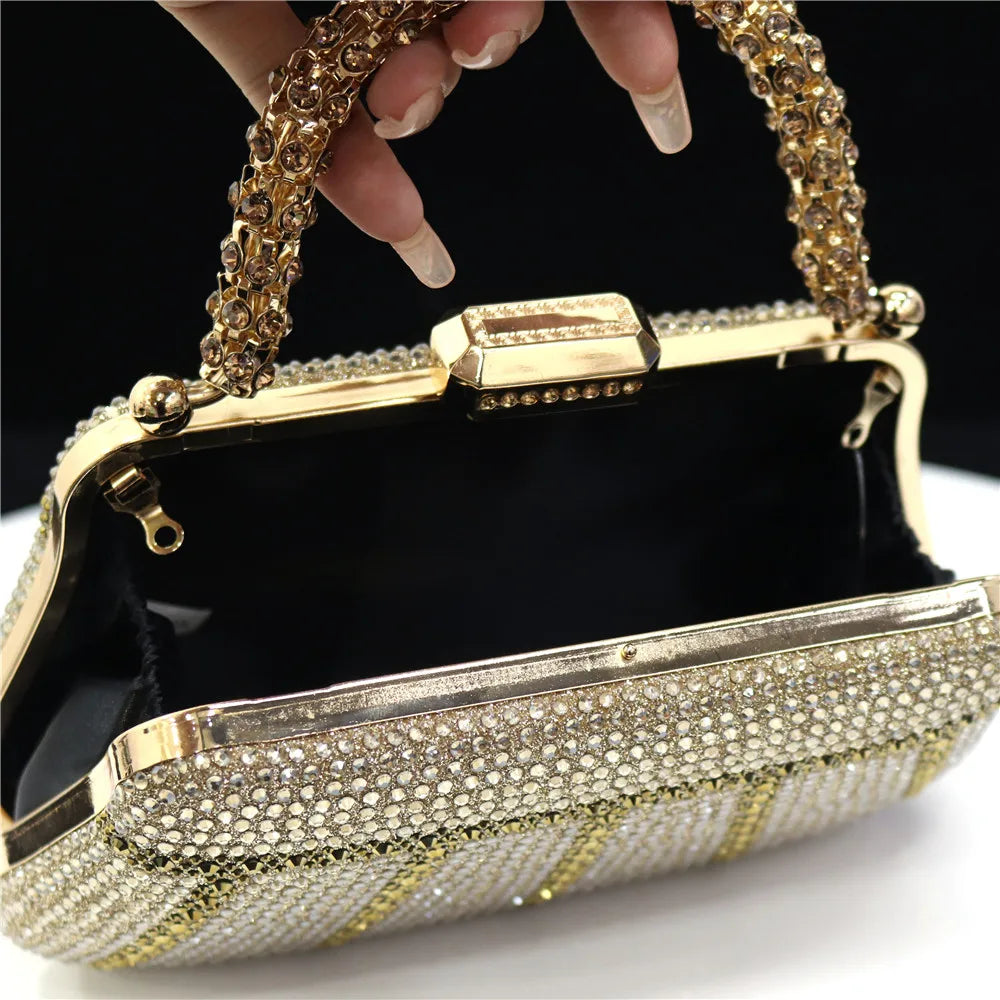 Luxury Rhinestone Evening Clutch Bag