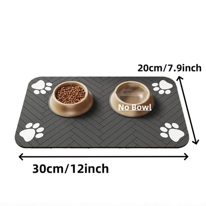 Absorbent Waterproof Food & Water Bowl Placemat