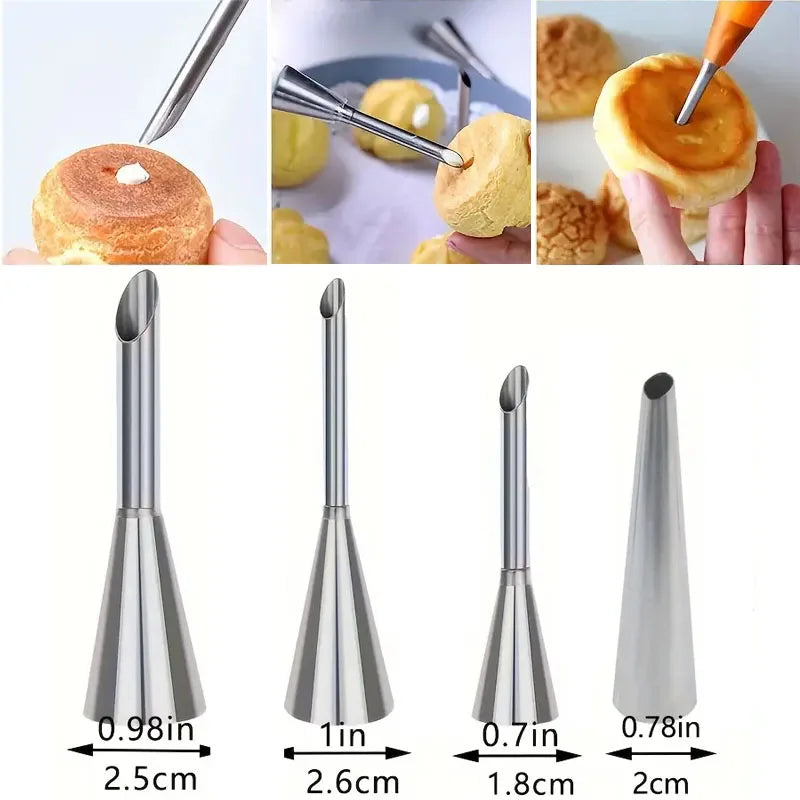Professional Cake Decorating & Cream Filling Piping Tips Set