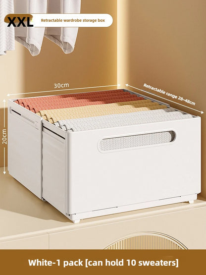 Adjustable Foldable Clothes Storage Organizer Box