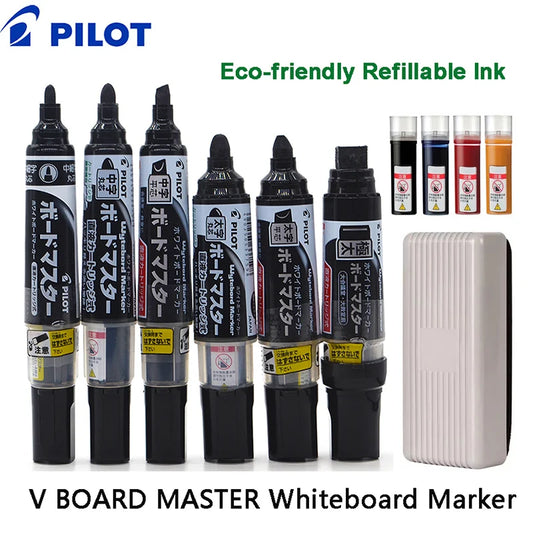 Pilot V Board Master Refillable Whiteboard Marker Set