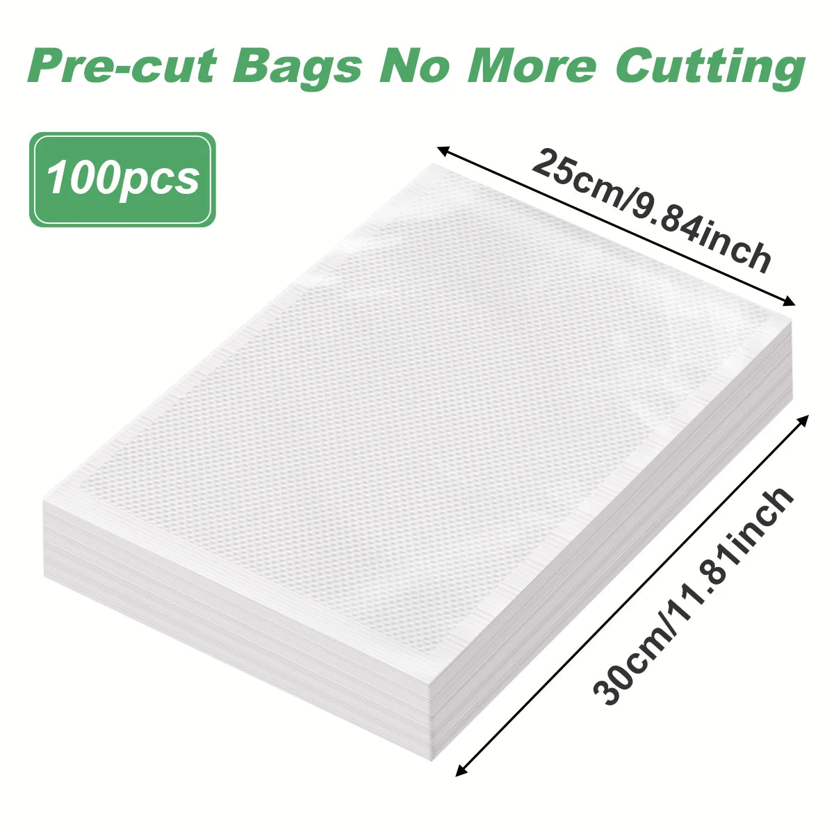 100-Pack BPA-Free Vacuum Sealer Bags