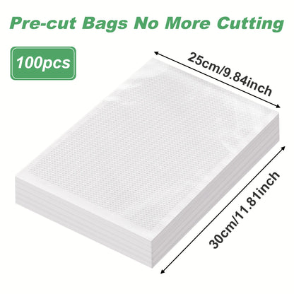 100-Pack BPA-Free Vacuum Sealer Bags