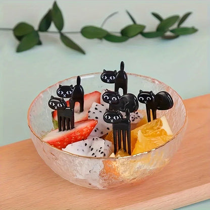 Black Cat Dessert Fork Set
