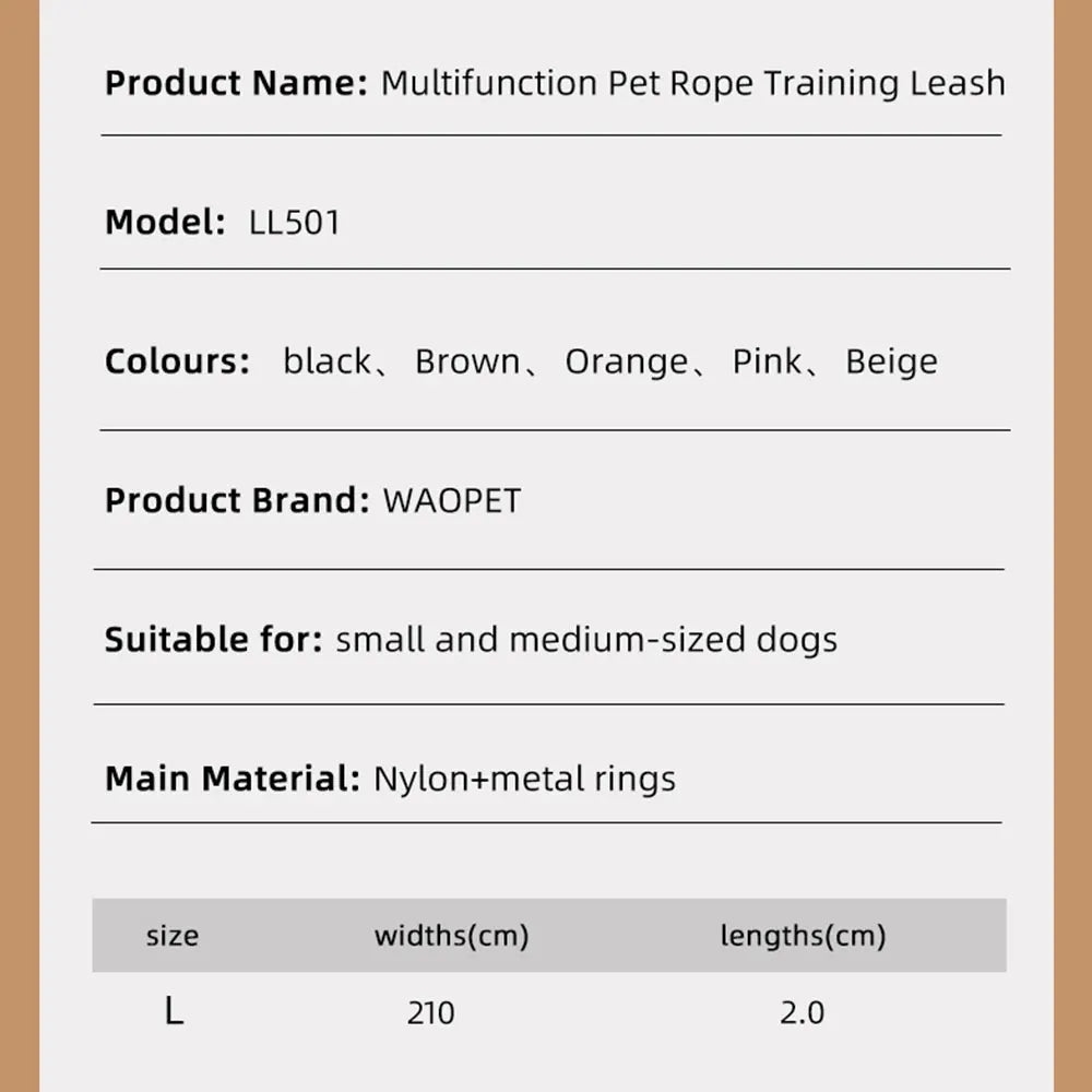 Multifunctional Rope Dog Leash