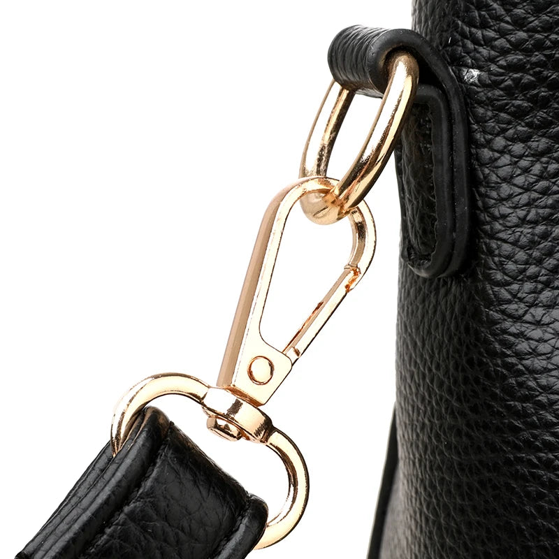 Large Capacity Leather Crossbody Handbag for Women