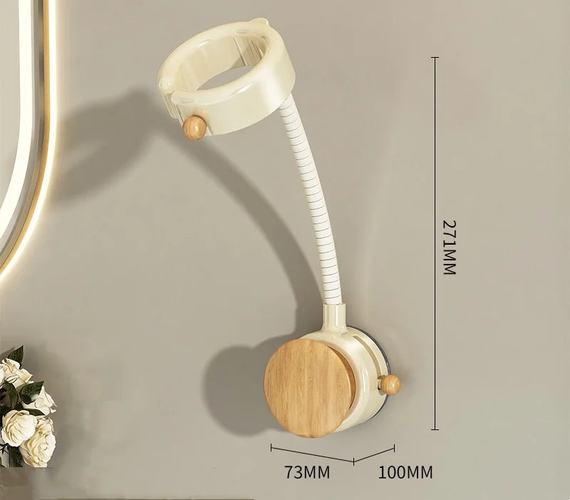 Adjustable Wall-Mounted Hair Dryer Holder