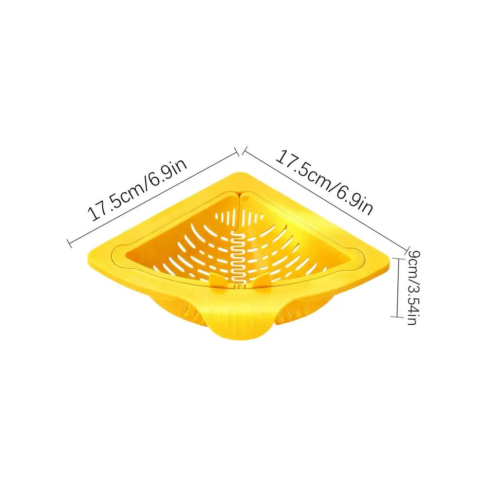 Magnetic Silicone Sink Corner Strainer Basket