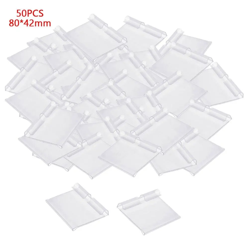 Transparent Plastic Price Tag Holders