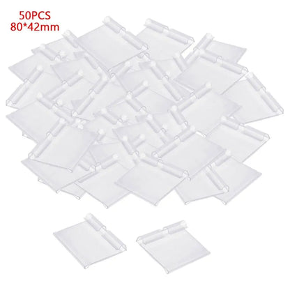 Transparent Plastic Price Tag Holders