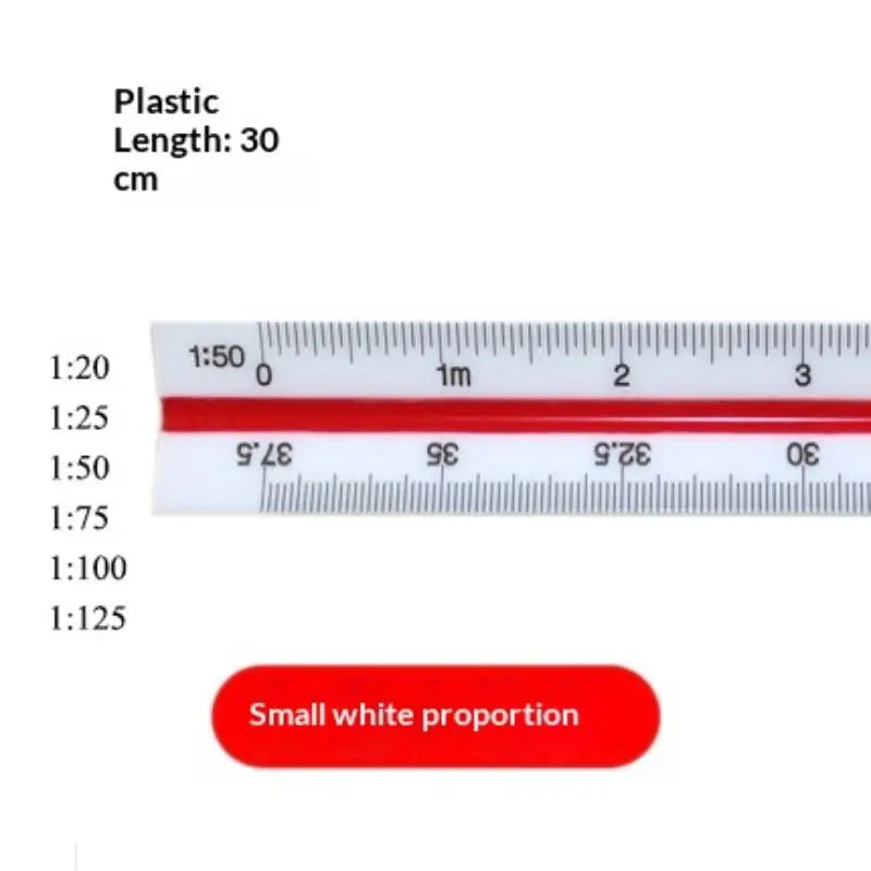 30cm Triangular Scale Ruler for Architects & Engineers