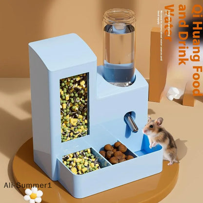 2-in-1 Automatic Hamster Feeder & Water Dispenser
