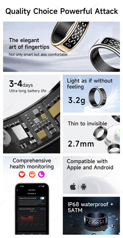 Smart Fitness Tracking Ring