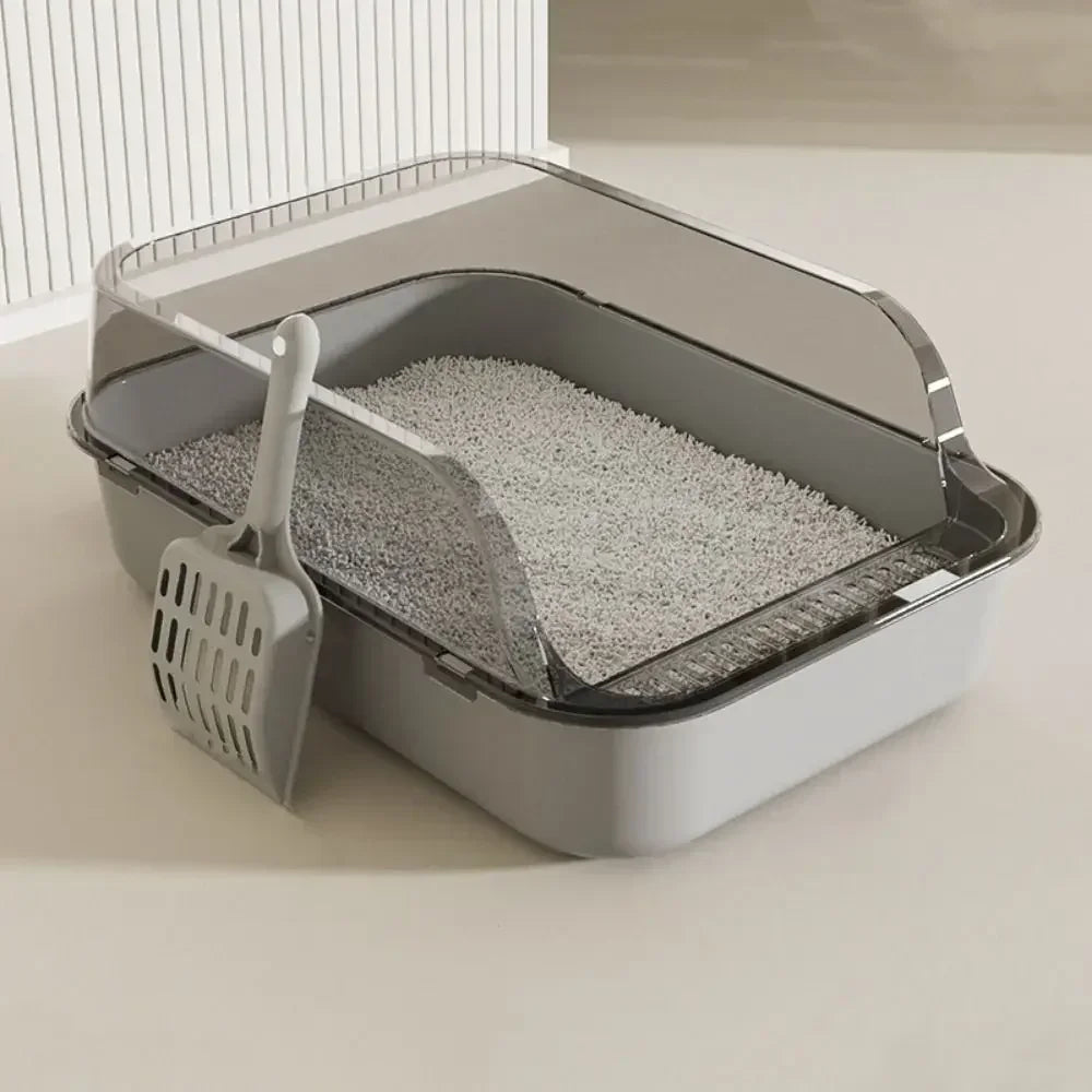 Open Top Cat Litter Box with Scoop