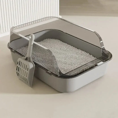 Open Top Cat Litter Box with Scoop