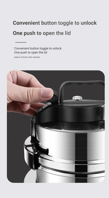 Portable Stainless Steel Pressure Cooker