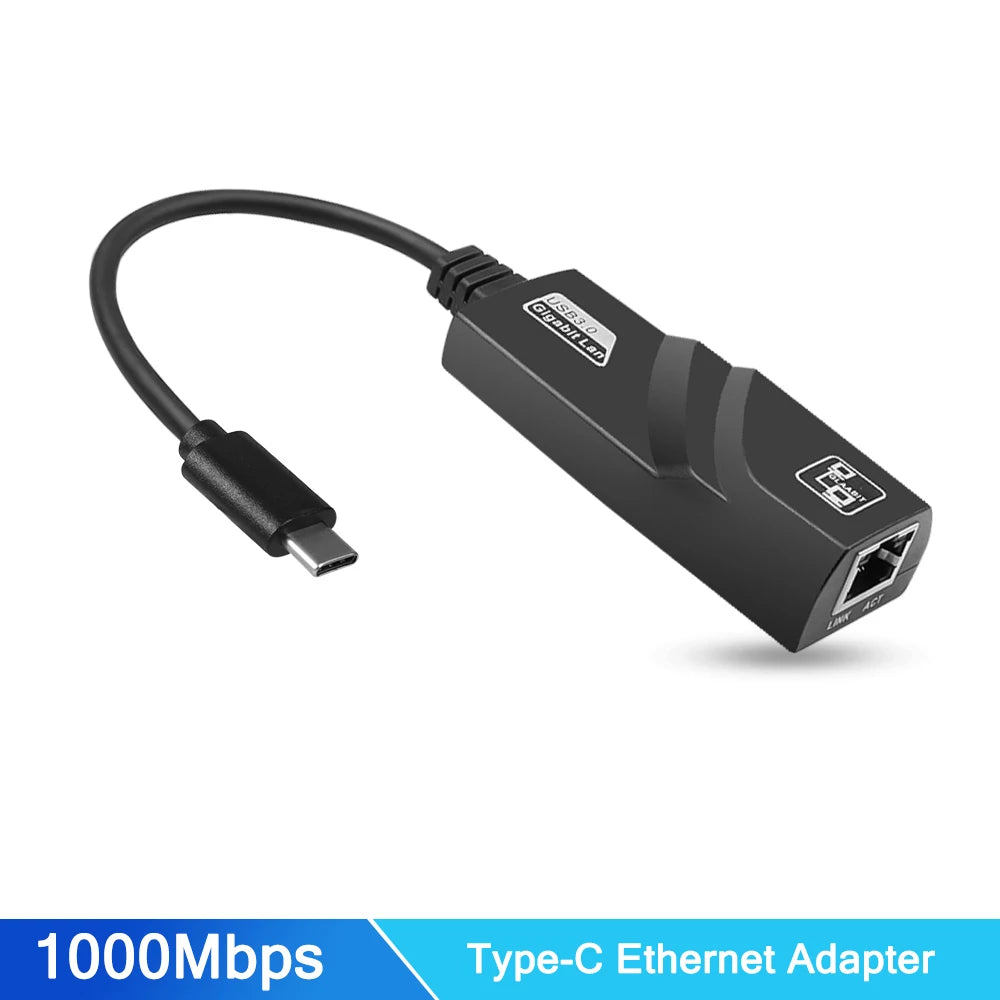 Kebidumei 2.5Gbps USB-C to RJ45 Ethernet Adapter