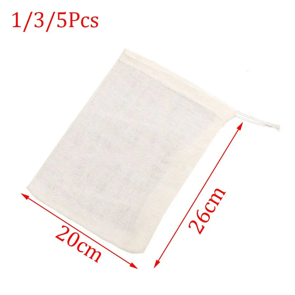 Reusable Cotton Food Filter Bag