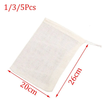 Reusable Cotton Food Filter Bag