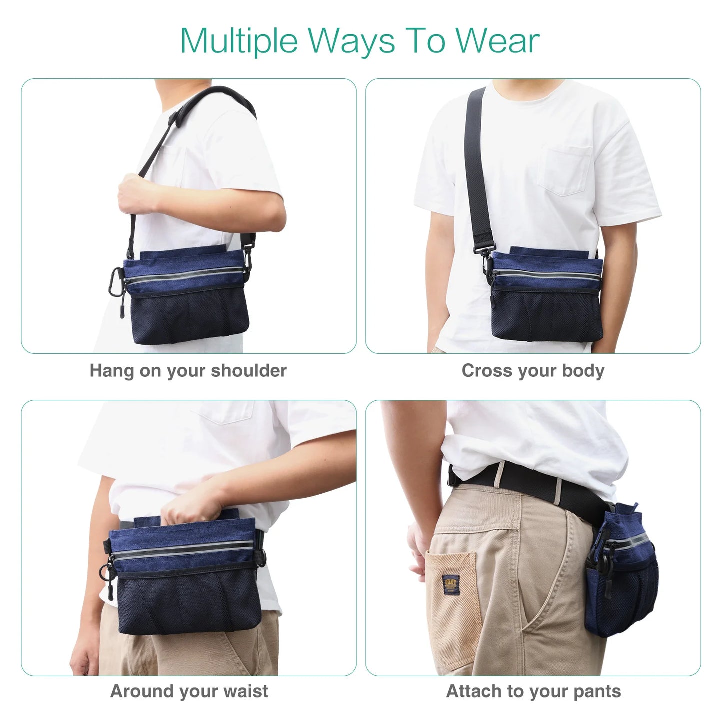 Hands-Free Dog Training Treat Pouch