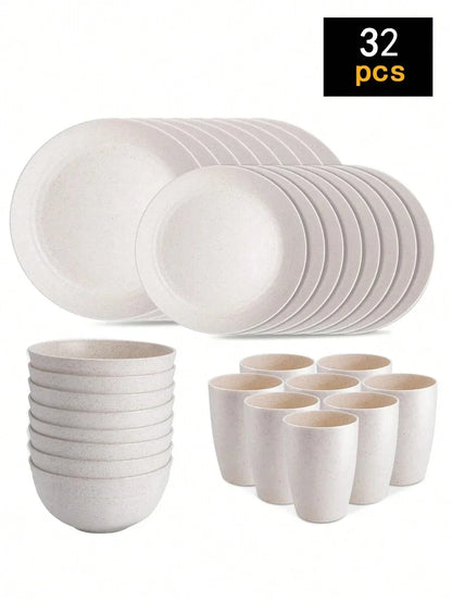 Reusable Plastic Tableware Set