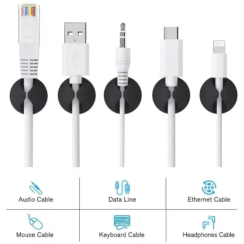 Self-Adhesive Cable Organiser Clips