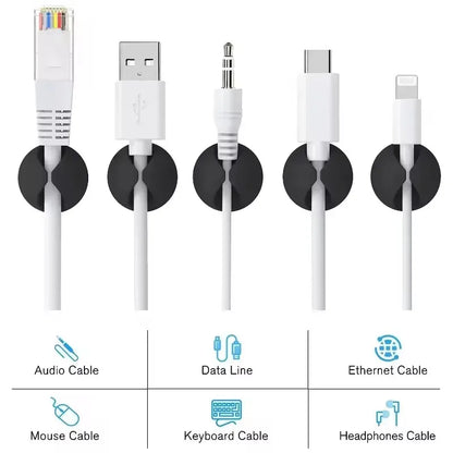 Self-Adhesive Cable Organiser Clips