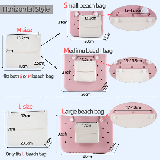 PU Hanging Pocket Organizer for Beach Bags