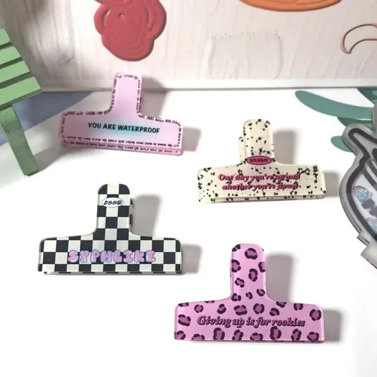Retro Acrylic Binder Clip for Documents, Photos & Memos