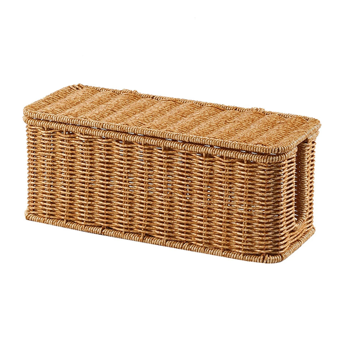 Hand-Woven Cable Storage Box Organizer
