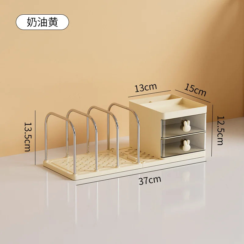 Desktop Book Organizer File Holder Storage Rack