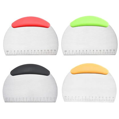 Stainless Steel Dough Scraper with Measurement Scale
