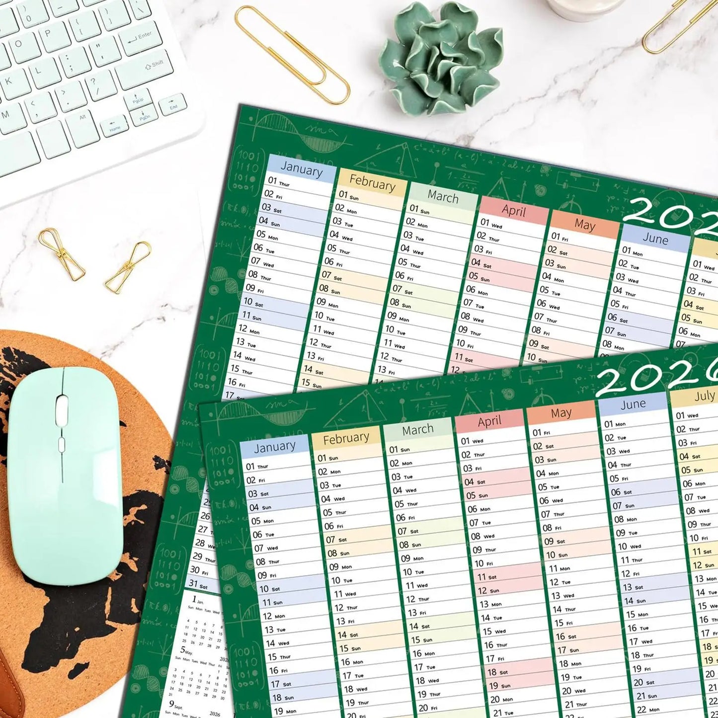 Large Writable Annual Planning Calendar Poster