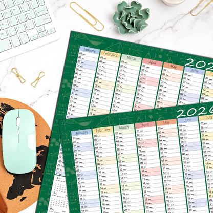Large Writable Annual Planning Calendar Poster