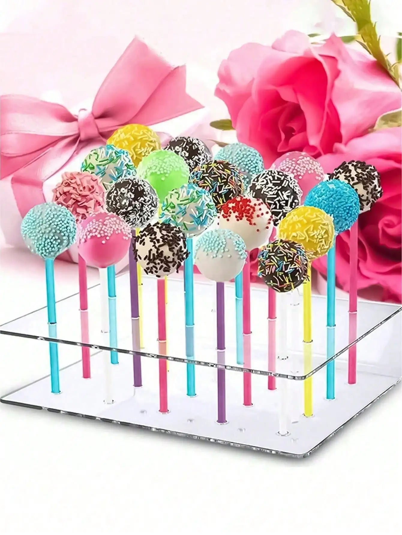 Clear Acrylic Cake Pop Display Stand