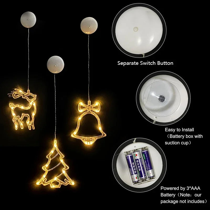 LED Christmas Window Suction Light