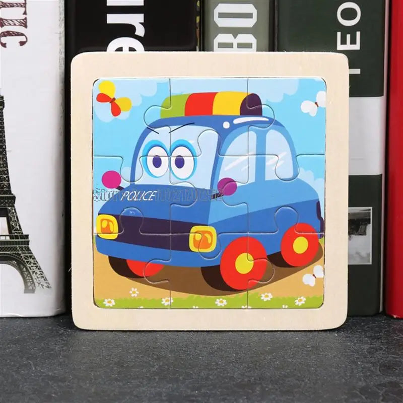 Mini Wooden 3D Puzzle Set for Kids