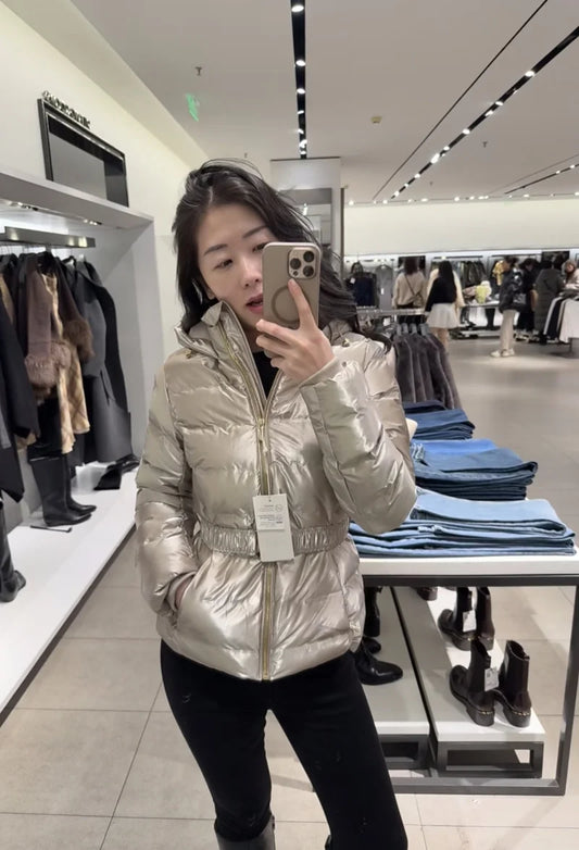 Women's Quilted Hooded Winter Puffer Jacket
