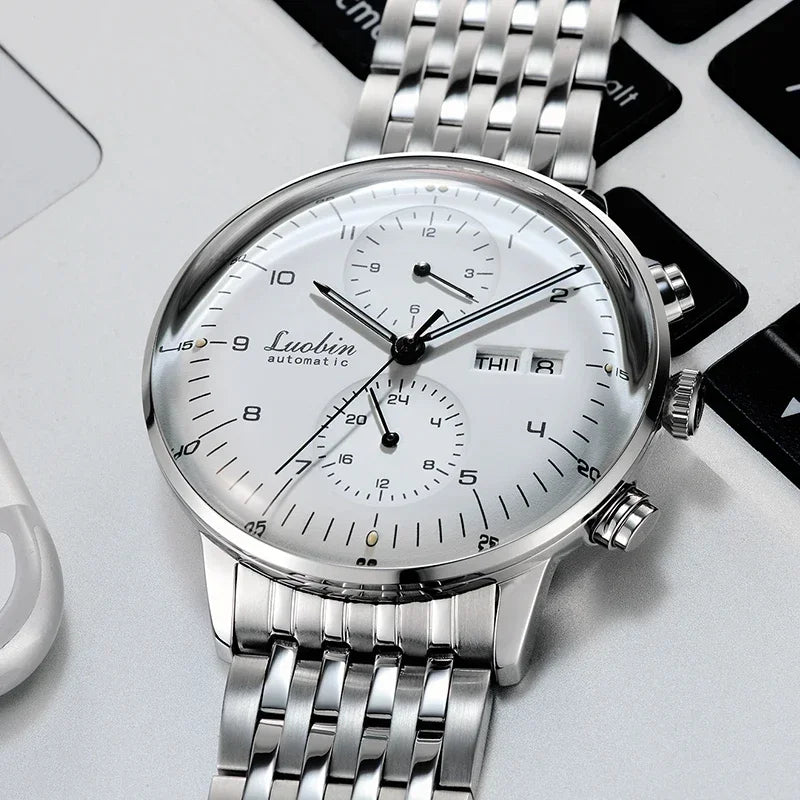 Men's Automatic Mechanical Stainless Steel Business Watch