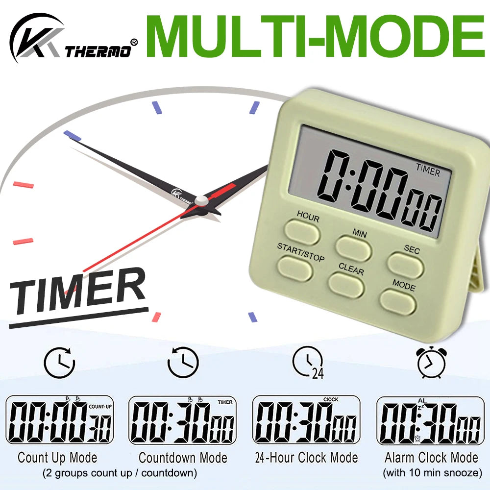 KT THERMO Digital Kitchen Timer & Alarm Clock