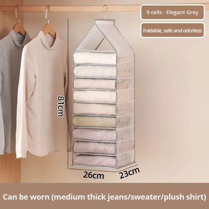 1Pc Wardrobe Hanging Cabinet Organizer For Pants
