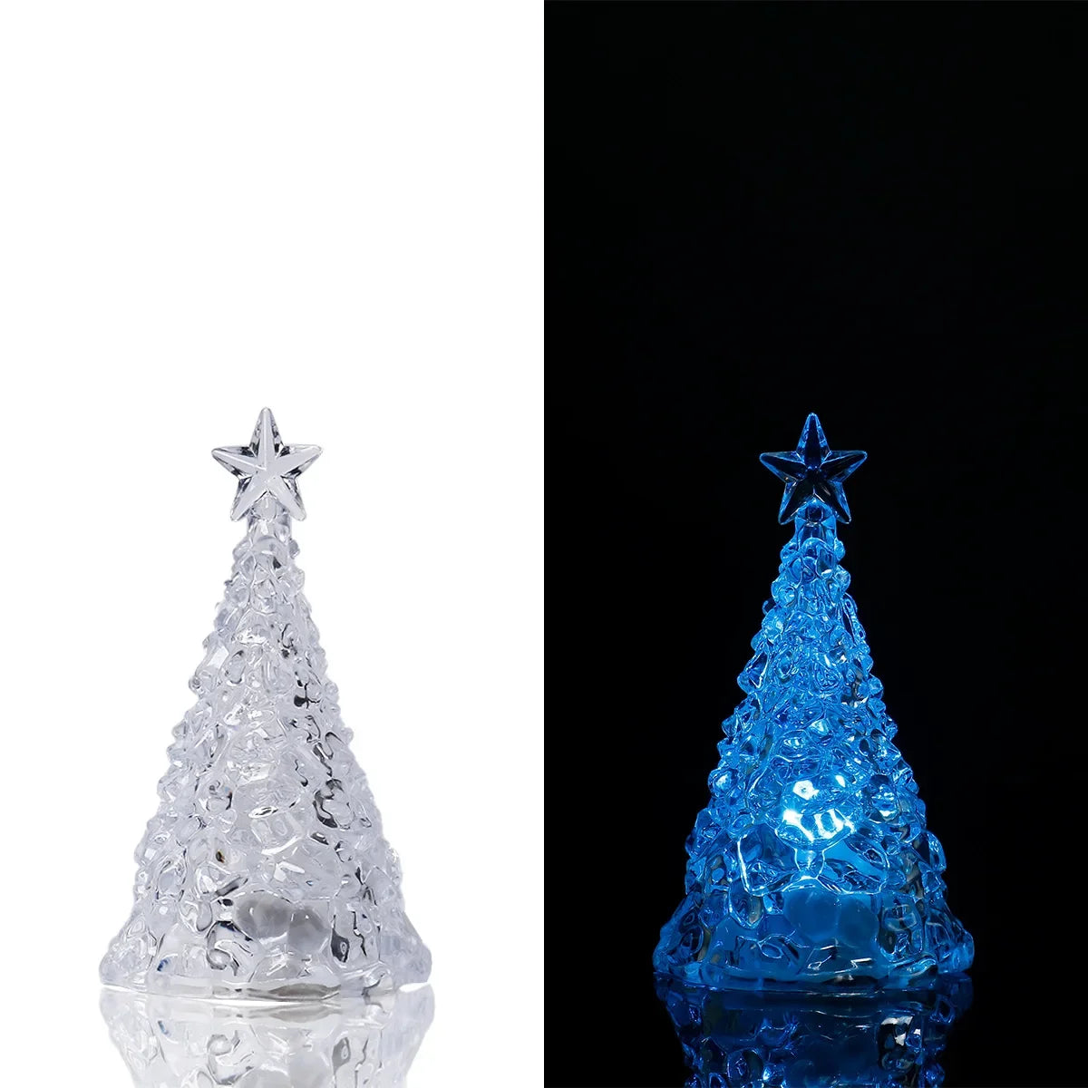 LED Crystal-Style Christmas Tree Ornament