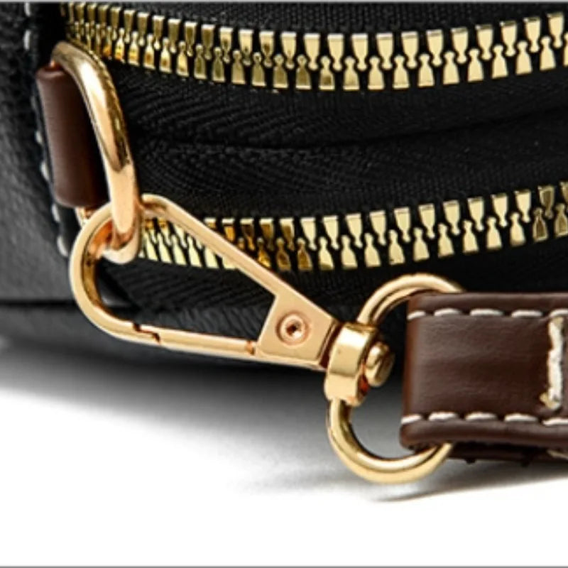 Women’s Genuine Cowhide Leather Crossbody Messenger Bag