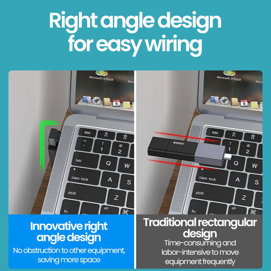 USB-C to USB 3.0 Right Angle Adapter