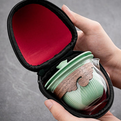 Portable Ceramic Travel Kung Fu Tea Set